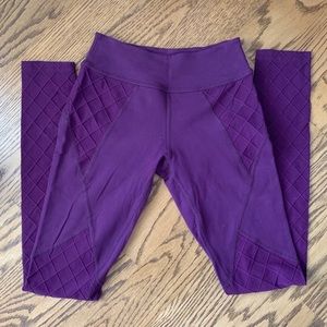 Beyond Yoga Purple Waffle Leggings